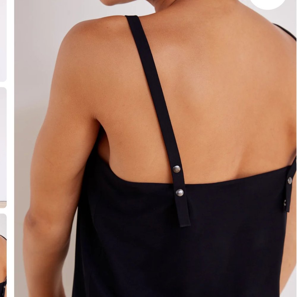 COPY - This is ADay | Snap to it tank top | Black Tank Top M Medium womens